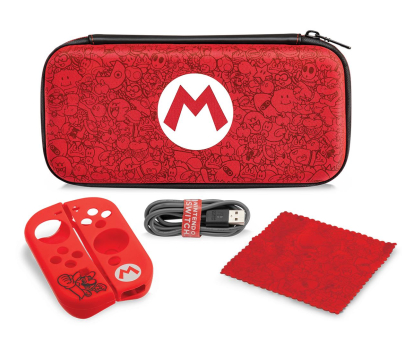 Etui i folia do konsoli PDP SWITCH Starter Kit Mario Remix Edition